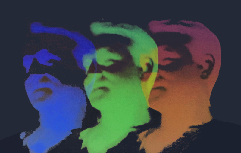 contour image of me